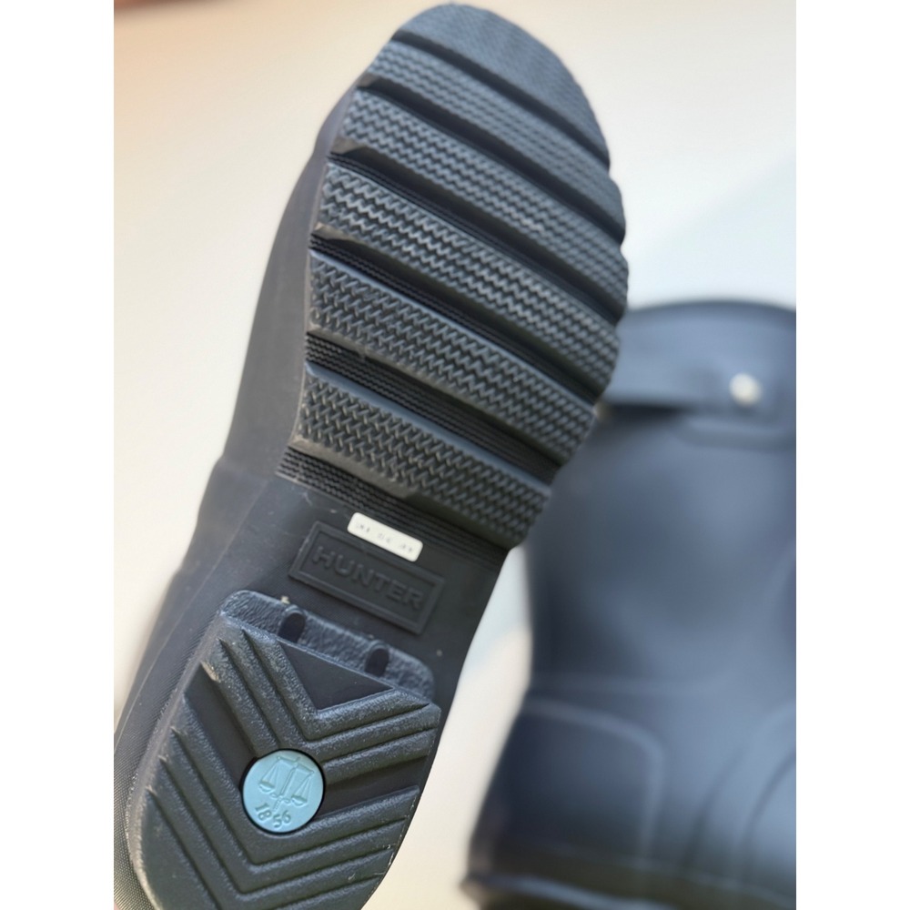 Hunter Women Original Short Matte Black Rain Boots WFS1000RMA Size US 10 UK 8 - Picture 11 of 11